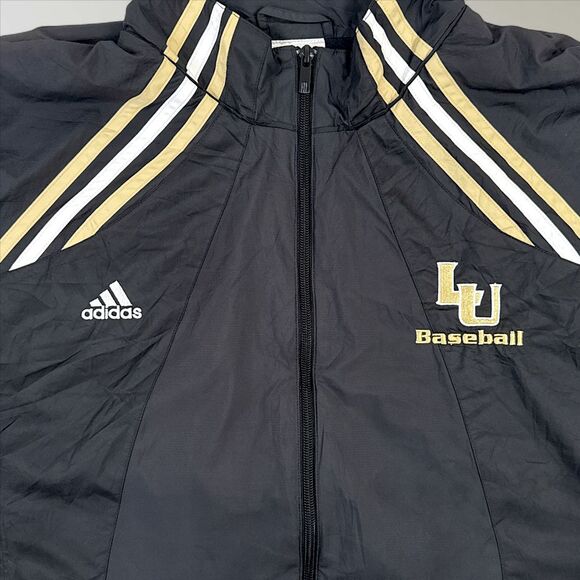 Lindenwood Baseball Full Zip Adidas Climalite Windbreaker Jacket Y2K Size 2XL - Picture 3 of 10